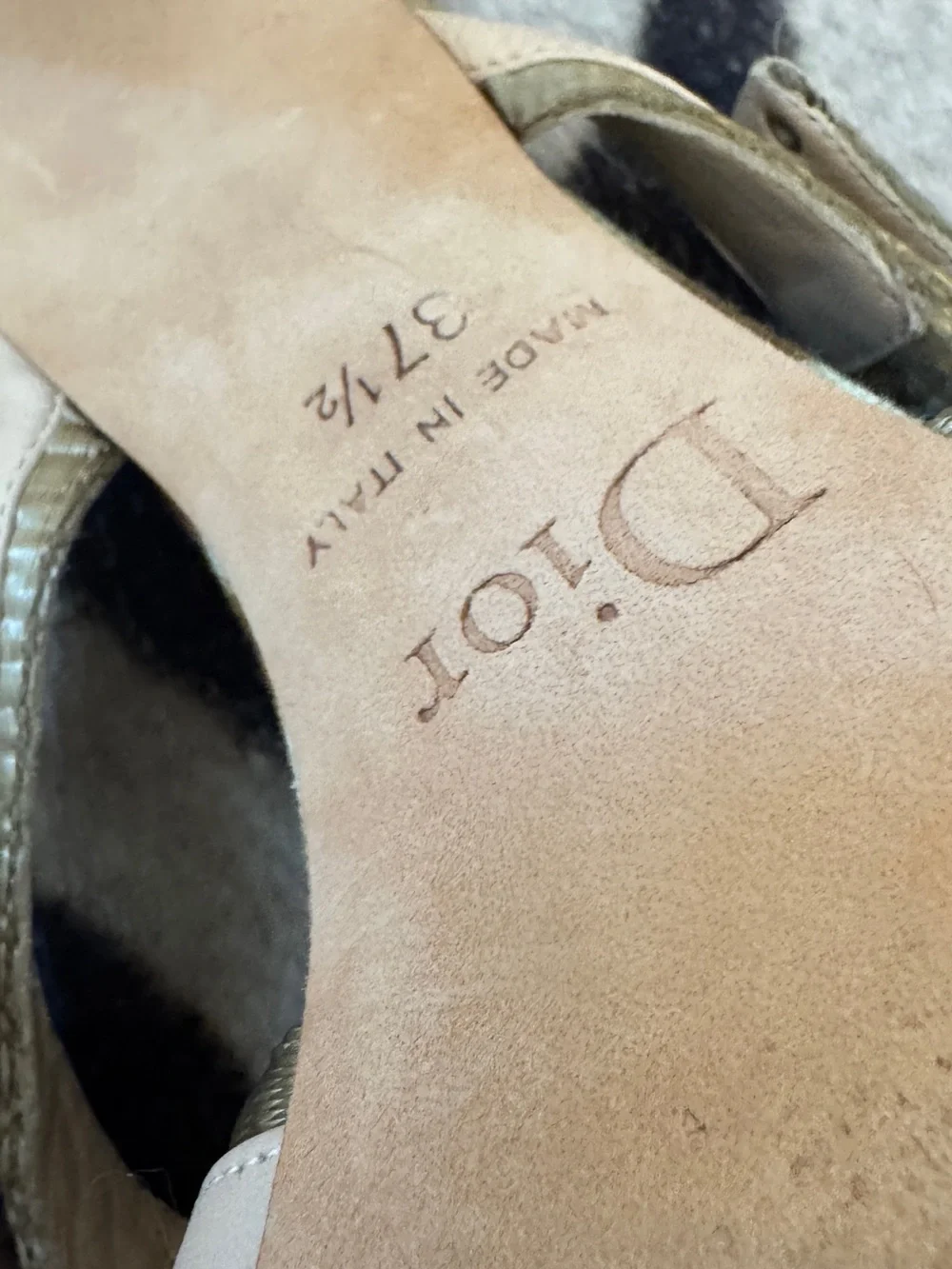 Dior Beige Strappy Heeled Sandals leopard print - Picture 11 of 11